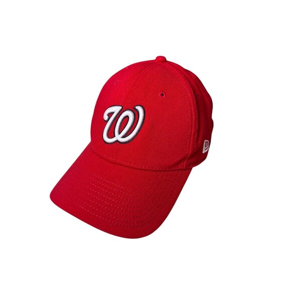 Washington Nationals MLB New Era 39Thirty Cap Hat Red Adult Size Med - Large - Picture 1 of 8